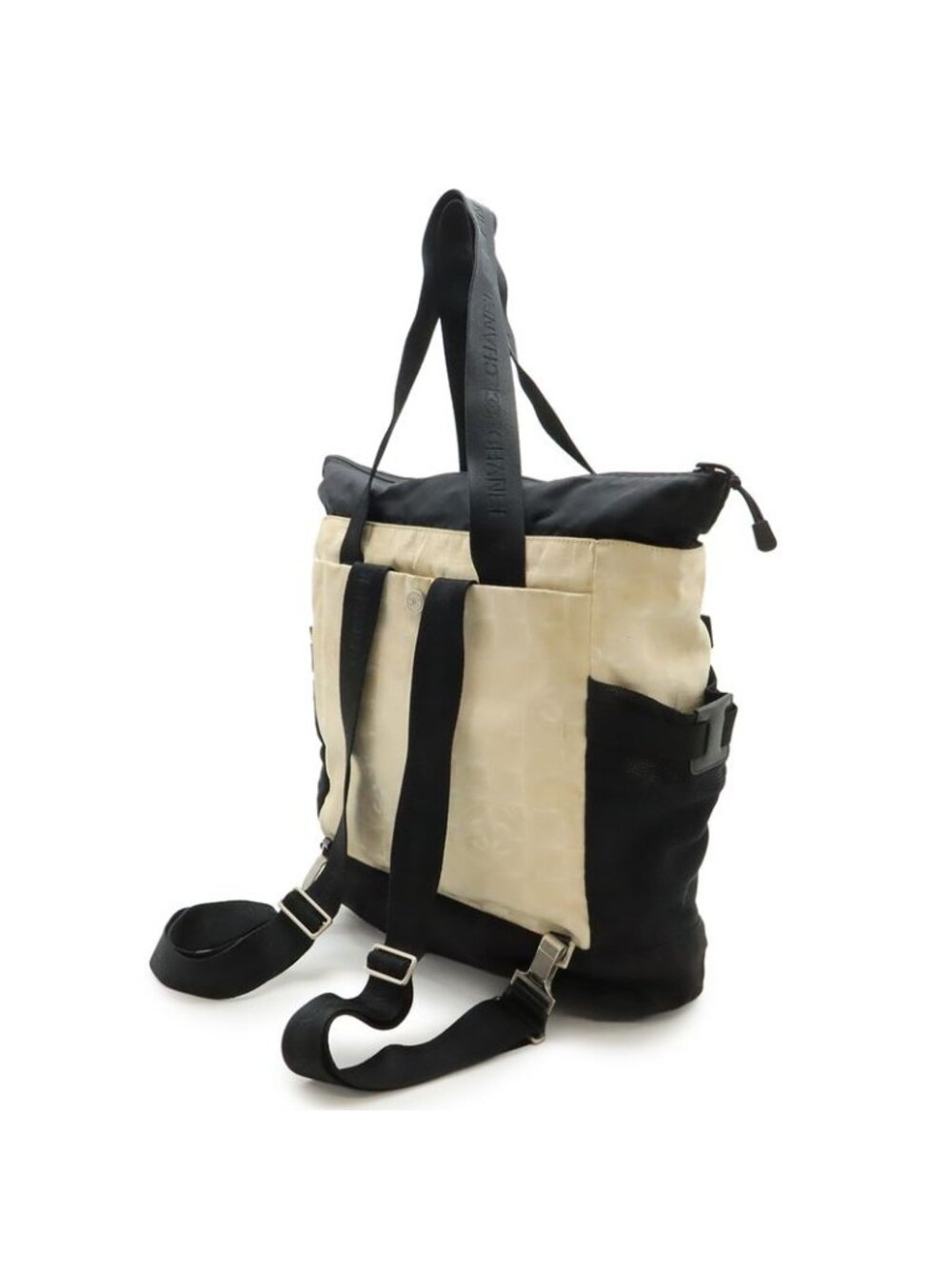 ★SOLD★ Chanel New Travel Line Sports Tote Bag 2-Way Backpack Nylon - Picture 2 of 9